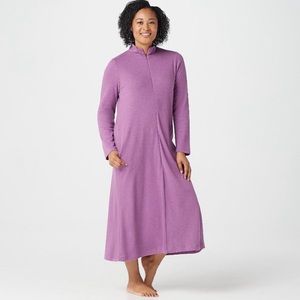 Stan Herman Cozy Brushed Step-In Zip Loungewear